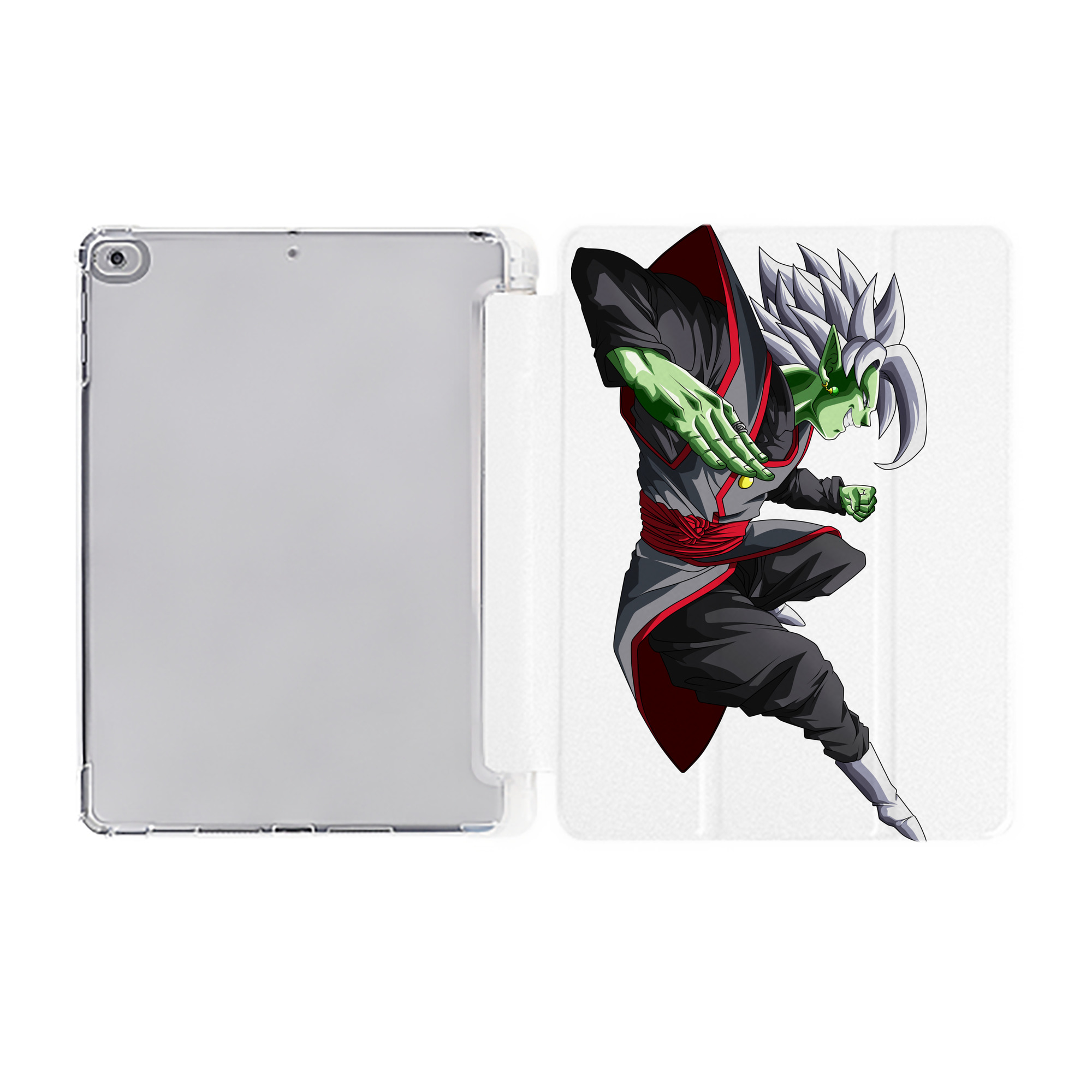 （画像用） ドラゴンボール ベジット DRAGON BALL Vegetto IPad ケース ペン収納付き 三つ折りスタンド PUレザー×シリコン 対応機種9.5/10.5/10.9インチ